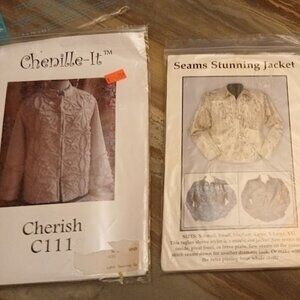Sewing Patterns Lot 2 Jackets UNCUT Chenille-It & Seams Stunning XS S M L XL XXL